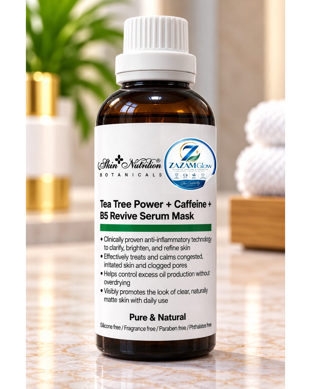 Skin Nutrition Tea Tree + Caffeine + B5 Serum Mask